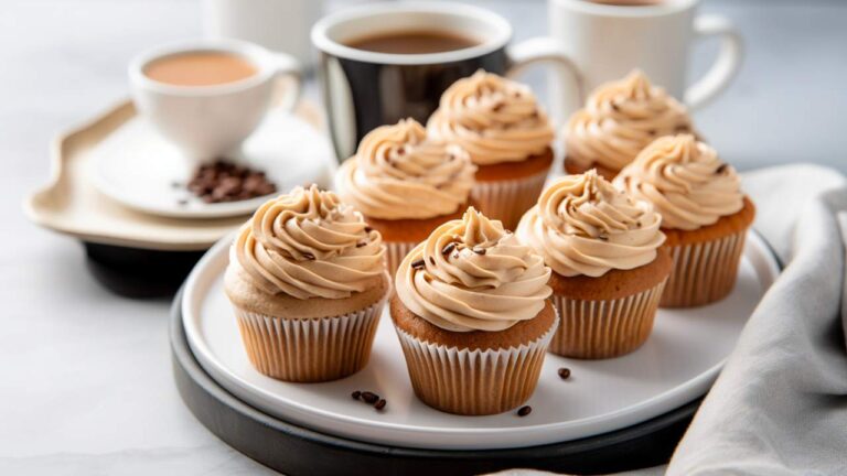 Mini vegan coffee cupcakes